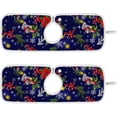 thumbnail image 1 of Winter Christmas Elements Sink Splash Guard for Faucet 2 Packs Faucet Absorbent Mats, Xmas Red Floral Candy Faucet Handle Drip Catcher Quickly Drying Mat for Kitchen Counter Bathroom, 30"x5.5", 1 of 7