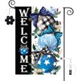 thumbnail image 1 of Winter Christmas Garden Flag 12.5 x 18 Inch Double Sided Burlap Blue Xmas Ball Ornament Small Yard Flag Winter Holiday Seasonal Outdoor Outside Decoration, 1 of 6