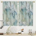 thumbnail image 1 of Winter Christmas Holiday Kitchen Forest Bathroom Window Treatment Drapes Pine Tree Deer Snowflake Cafe Small Bedroom Short French Door Curtains Rod Pocket 27.5x39 Inch, 1 of 8