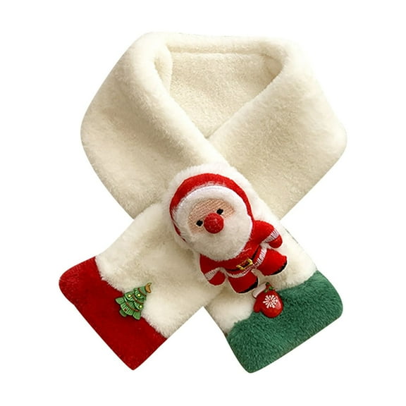 Winter Christmas Plush Shawl Scarf Christmas Ornaments For Children