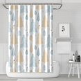 thumbnail image 1 of Winter Christmas Shower Curtain for Bathroom Xmas Forest Rustic Farmhouse Triangle Tree Bathroom Curtain Waterproof Fun Bathroom Curtains Hooks Included,72x72Inch, 1 of 5