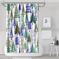 thumbnail image 1 of Winter Christmas Shower Curtain for Bathroom Let It Snow Holiday Winter Bathroom Curtain Durable Funny Shower Curtain Hooks Included,72x72Inch, 1 of 5