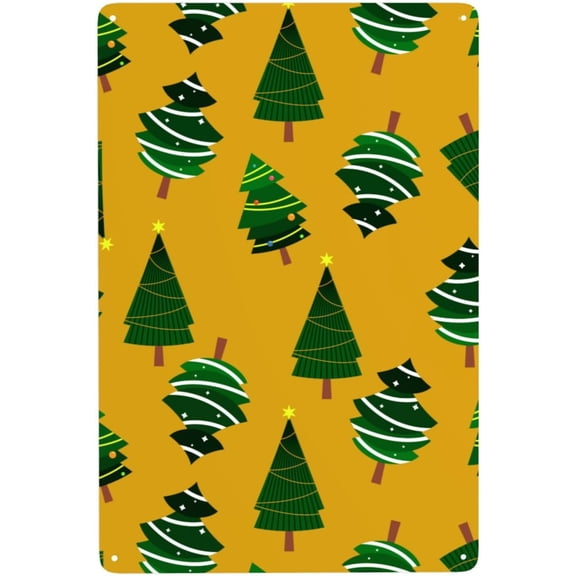 Winter Christmas Vintage Metal Sign 8x12 Inch, Retro Sheet Wall Art For Home Bar Cafe Office Garden Decor, Funny Nostalgic Gift For Men & Women