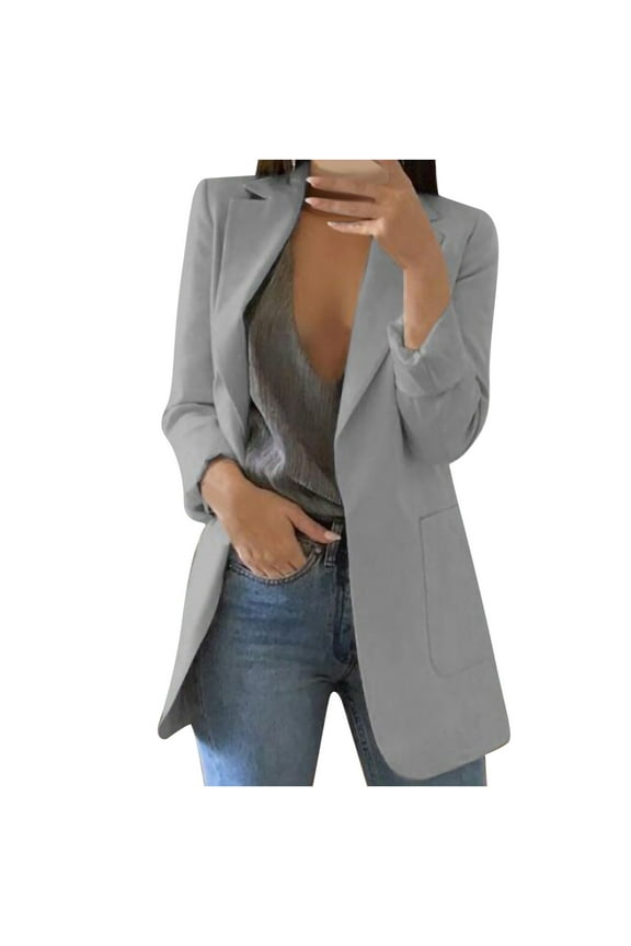 Winter Clearance 2023 Winter Coats for Women Plus Size Women Blazers Windproof Coat Trench Coat Spring Coat Blouse Jacket