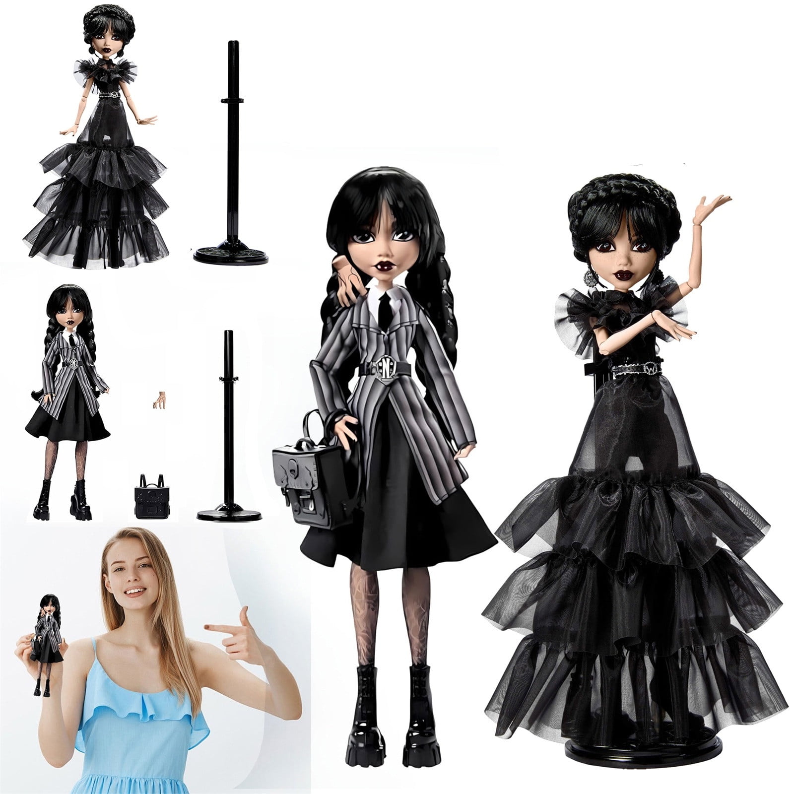 Winter Clearance 9.8" Wednesday Addams Small Dolls Kit Ornaments