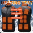 thumbnail image 1 of Winter Clearance!Brilliant Heated Jacket Camo Outdoor Thermal Heated Puffer Heated Jacket Winter Warming Jacket Coat USB Heated Jacket Black XXXXXXXL, 1 of 9