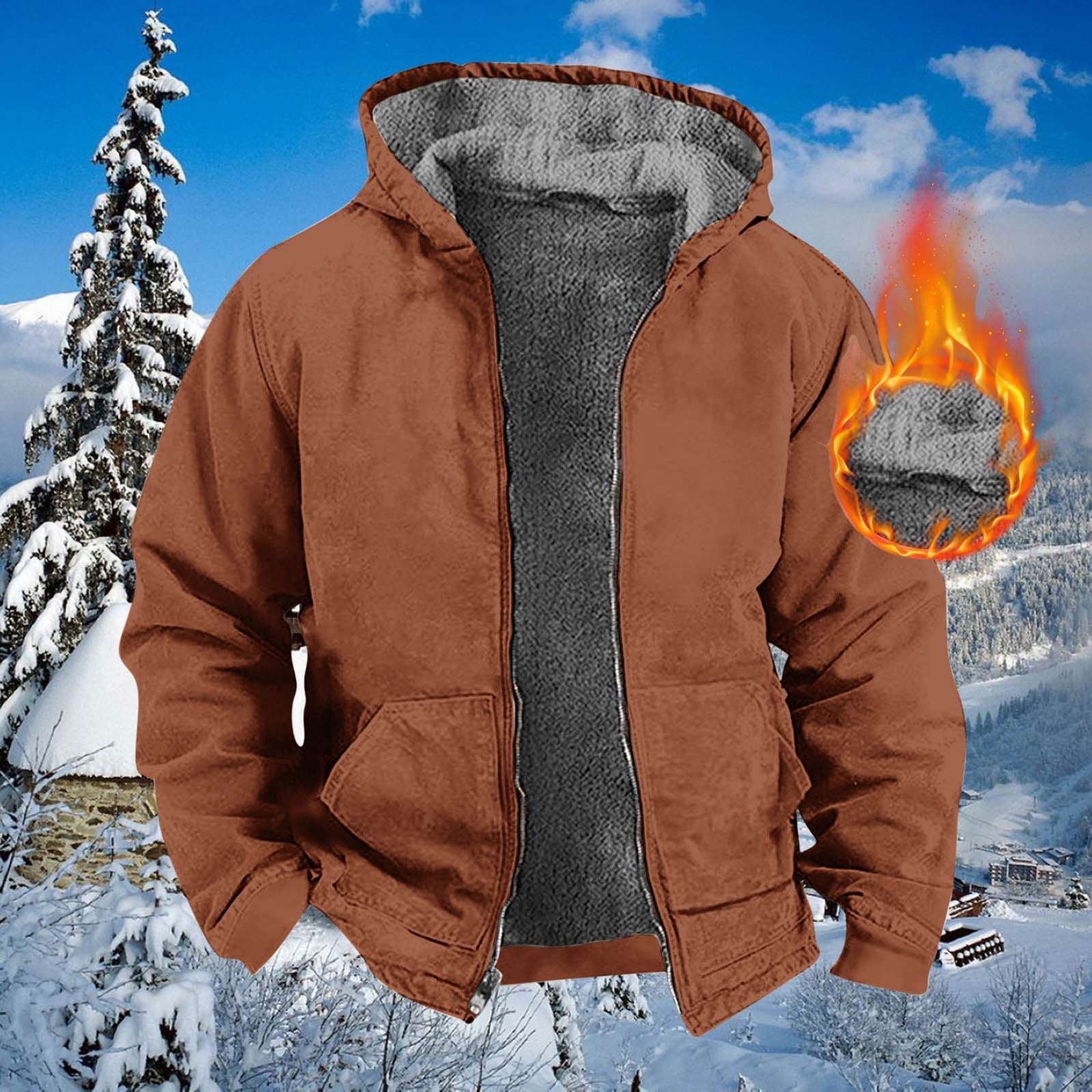 Jacket Men - Winter Button Closure Warm Lined Smart main image 0
