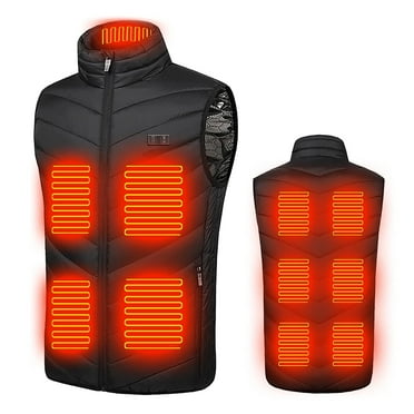 Winter Clearance Deals! Feltree Heating Jacket Plus Size Heated Vest For Men And Women Dual Control 11 Heating Vest Heated Jacket Winter Heating Vest Black L