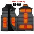 thumbnail image 1 of Zpanxa Heated Vest for Men Women, Winter Heated Jackets Outdoor Warm Clothing Heated for Riding Skiing Fishing Charging Via Heated Coat Gray XXL, 1 of 7