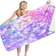 thumbnail image 1 of Winter Clearance! Feledorashia Microfiber Beach Towel Super Absorbent Fast Drying Sand Free Beach Towel Multi-purpose Lightweight Bath Towels for Pool,Camping, Picnic,Yoga Gym Sports Towels,55x27inch, 1 of 5