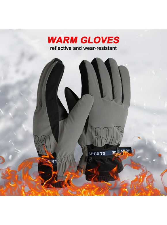 Winter Clearance Men's Gloves Thickened Warm Gloves Waterproof Touchscreen Gloves Winter Outdoor Sport Ski Gloves Mens Accessories