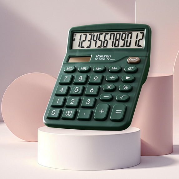 Winter Clearance Sales karymi Scientific Calculator 12 Digits Large Display and Buttons Clear Large LCD Display Ideal for Office School Home and Business Use Gifts for Men Today Deals