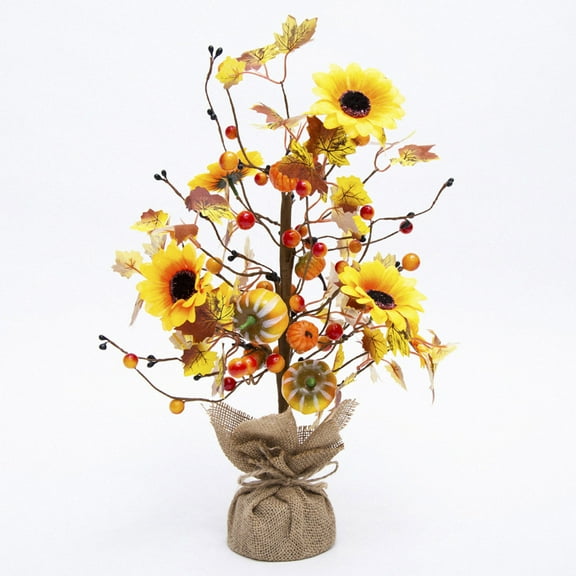 Winter Clearance! Dvkptbk Fall Decorations for Home, Artificial Fall Lighted Maple Tree Thanksgiving Decorations Table Lights Battery Operated for Wedding Party Gifts Indoor Outdoor Fall Home Decor