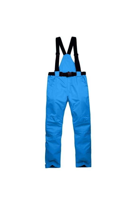 Men's and Women's Plus Size Insulated Waterproof Ski Bib Overalls Thick Warm Winter Snowboard Pants Ripstop Windproof Ski Pants Outdoor Snow Suit Trousers
