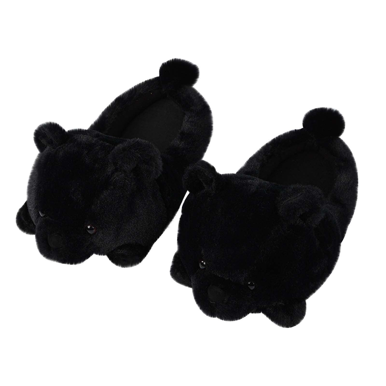 Winter Clearance! VWRXBZ Teddy Bear Slippers Teddy Bear Half Mop Floor