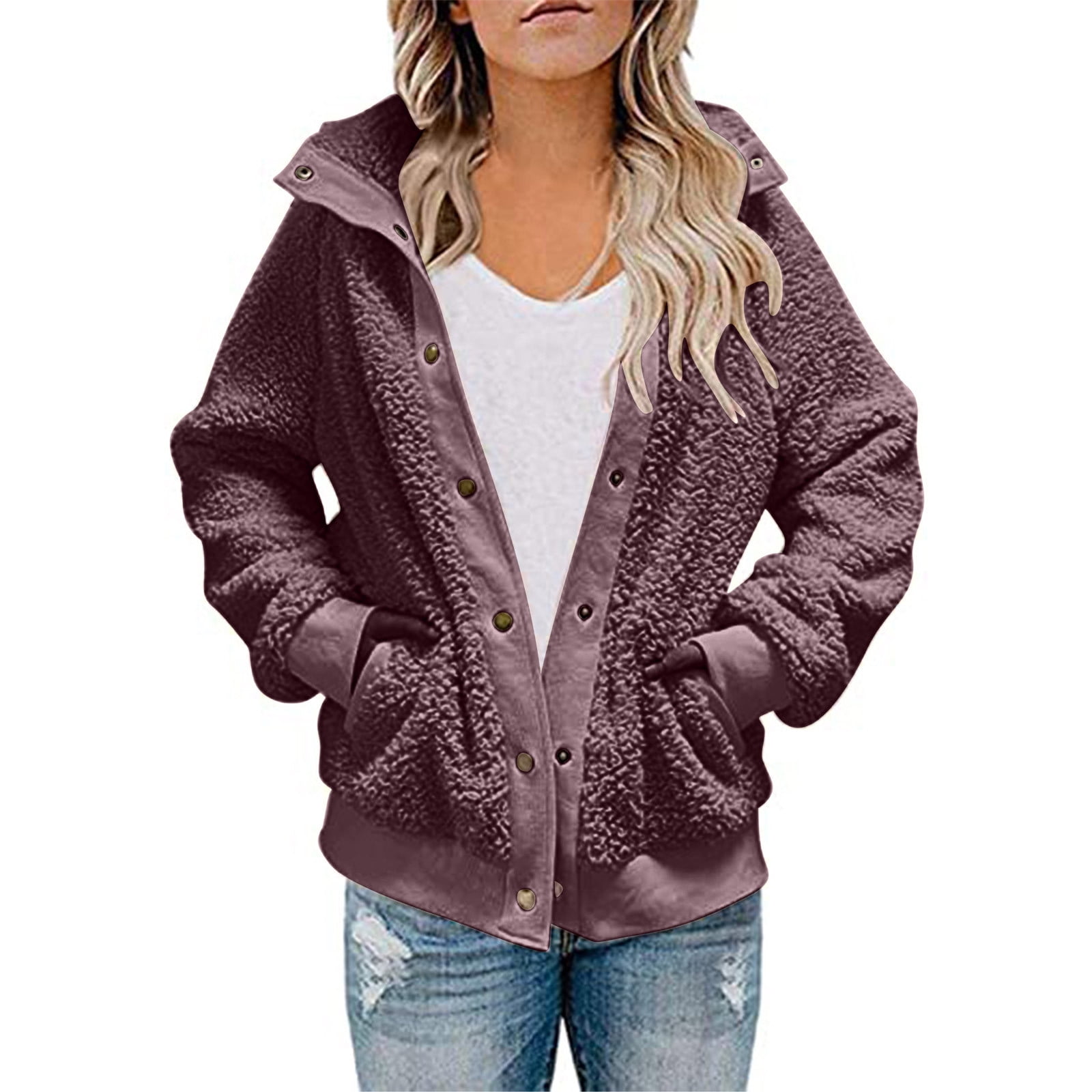 Solid Zip-Front Coat--Clearance main image 0