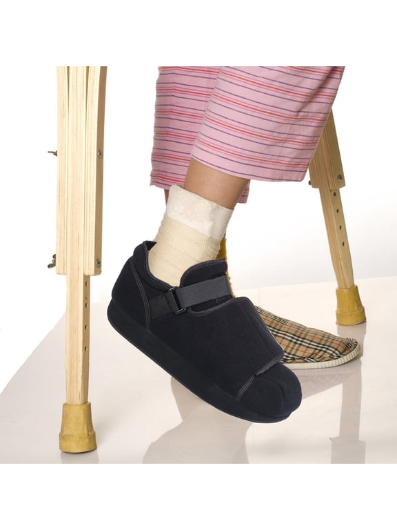 Closed Toe Medical Walking Shoe - Lightweight Broken Toe Cast Boot, Fractured Foot Brace for Metatarsal Stress Fracture, Post-op Bunion, Hammertoe Surgery Recovery - For Men or Women