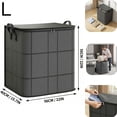 thumbnail image 1 of Winter Clothes Storage Bag Storage Bag For Blankets And Comforter Collapsible Dust Proof Fabric Storage Bin Spacious Zipper Tote for Seasonal Garments Bedding Dorm Household Organizing,L, 1 of 5