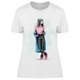 thumbnail image 1 of Winter Clothing Cute Woman T-Shirt Women -Image by Shutterstock, Female x-Large, 1 of 2