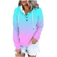 thumbnail image 1 of Winter Clothing For Women Sweatshirt With Pockets No Hood Fashion Hoodies & Sweatshirts Plus Size Long Sleeve Blouses Floral, 1 of 6