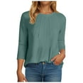 thumbnail image 1 of Winter Clothing for Women Outfits Women's Short Sleeve Shirts Henley Dressy Casual Summer Tops 2025 Trendy Blouses Cute T-Shirts Outfits Clothes, 1 of 6