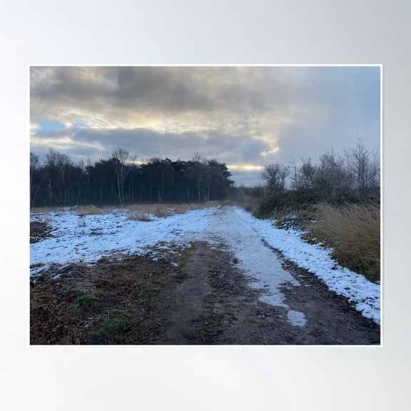 Winter Clouds Poster Wall Art, Poster Only