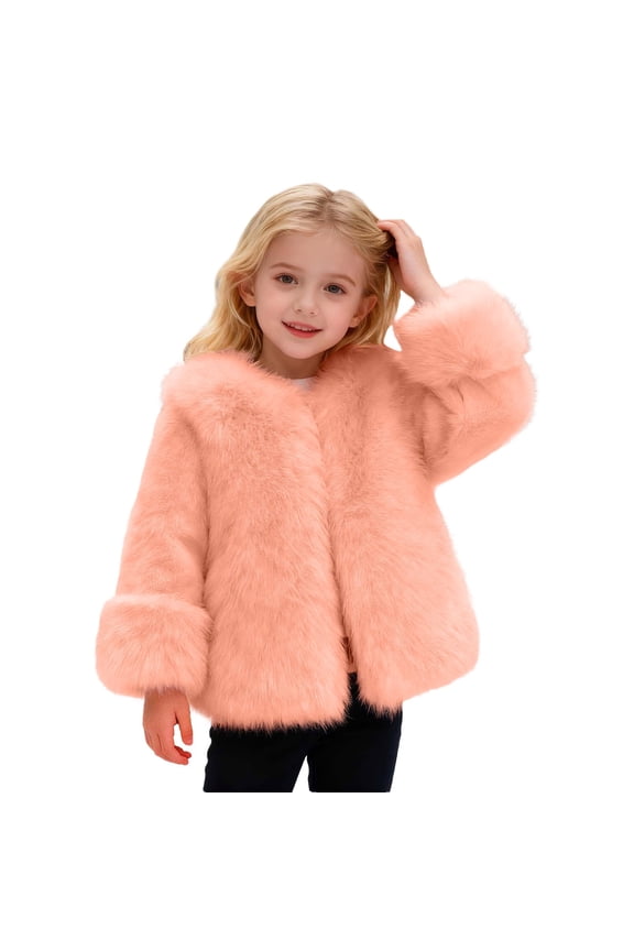 Winter Coat For Girls Warm Thickened Teddy Jacket Outerwear Soft Cozy Toddler Big Kids Girls Winter Jacket Girls and Toddlers' Warm Puffer Coat