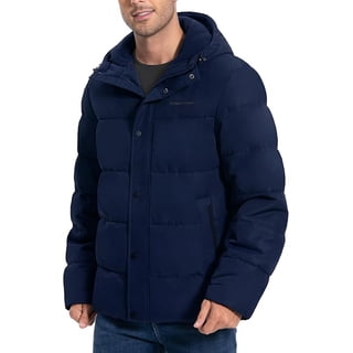 Pioneer Camp Waterproof Thicken Hooded Athleisure Quilted Mid-Length Long Sleeve Men's Outerwear Coats