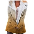 thumbnail image 1 of Winter Coat Thicken Winter Coats for Women Plus Size Fleece Jackets Button Down Thermal Outerwear Sherpa Lined Warming Overcoats Chaquetas de Mujer de Vestir, 1 of 5