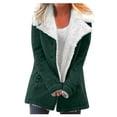 thumbnail image 1 of Winter Coat Thicken Winter Coats for Women Plus Size Fleece Jackets Button Down Thermal Outerwear Sherpa Lined Warming Overcoats Chaquetas de Mujer de Vestir, 1 of 6