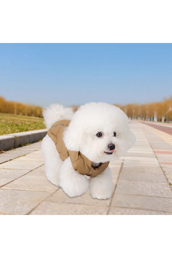 Winter Coat Vest for Dogs and Small - Warm Knitted Thermal Outerwear for Indoor Outdoor Use Windproof Cozy Winter Apparel for