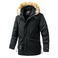 thumbnail image 1 of Winter Coat Warm Outdoor Casual Jacket With Belt Zip Front Closure Slim Fit Insulated Padded Quilted Side Pockets For Cold Weather, 1 of 4