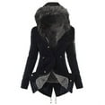 thumbnail image 1 of Winter Coat Women's Waterproof Ski Jacket Warm Snow Ski Hooded Jacket Winter Double Breasted Lapel Jacket Outwear Abrigos de Mujer Elegantes, 1 of 2