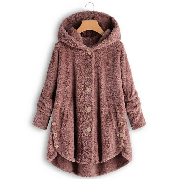 Winter Coat for Women Plus Size Active Casual Corduroy Jacket Wool Thicken Outwear Plush Solid Pocket Overcoat