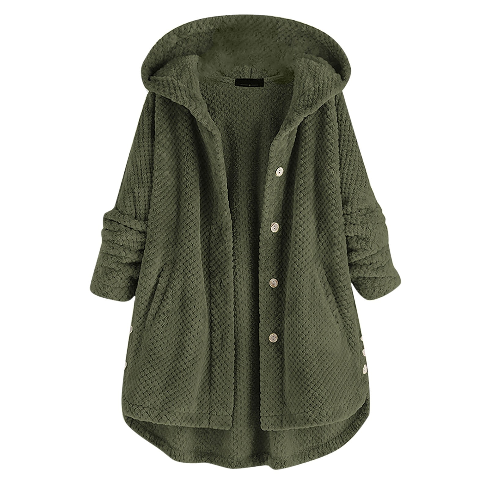 ジャケット・アウター fur hooded corduroy jacket Winter Coat for Women Plus Size Active Casual Corduroy