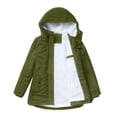 thumbnail image 1 of Winter Coat for Womens Plus Size Puffer Jackets Padded Warm Thicken Overcoat Plush Hooded Zipper Parkas Jacket, 1 of 7