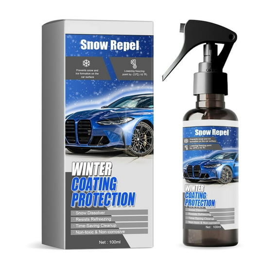 Winter Coating Melting Spray Automobile Windshield Fast Melting Defrosting Vehicle Deicing Agent 100ml