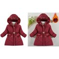 thumbnail image 1 of Winter Coats for Boys,Boys Puffer Coat Mid-Length Heavyweight with Collar Hooded Windproof Warm Winter Warm Thick Hooded Coats Boys Coats Size 6-7 Years, 1 of 4