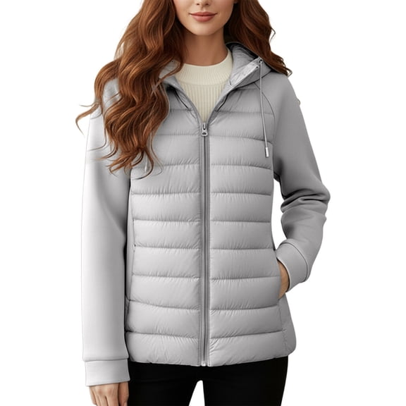 Winter Coats For Women Warm Jackets Slim Fit Quilted Coat Fashionable拼接Design Lightweight Warm Winter Jacket Outerwear For Cold Weather Casual Style