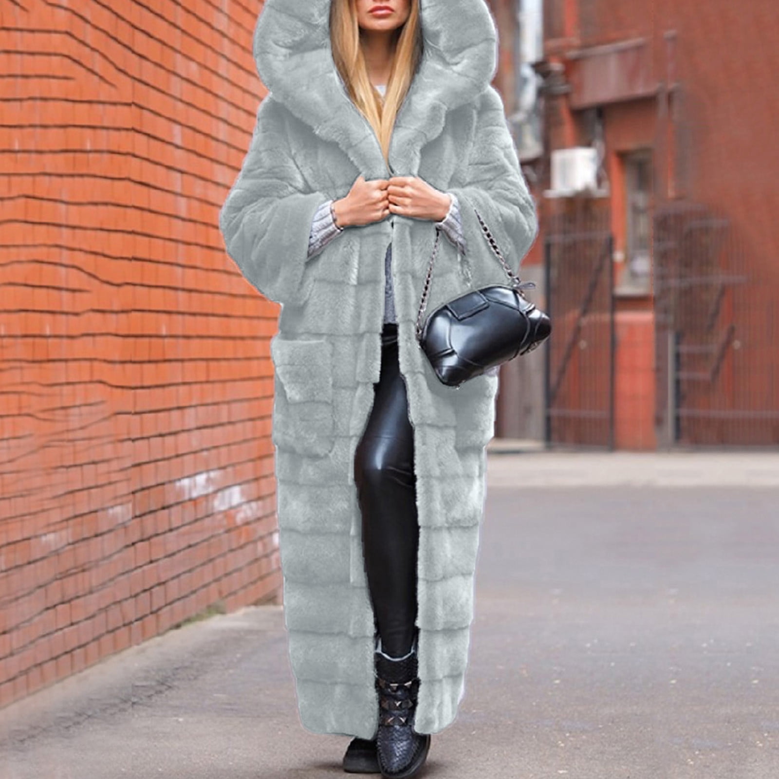 Women's plus size faux fur gilet cheap