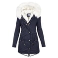 thumbnail image 1 of Winter Coats For Women Womens Hooded Fleece Line Coats Parkas Faux Fur Jackets Winter Jackets For Women, 1 of 5