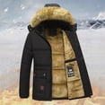 thumbnail image 1 of Winter Coats for Men Plus Size Mens Jackets Men's Solid Winter Thickened Jacket Windproof Quilted Coat Multi - Pocket Long Sleeve Padded Outerwear, M-5XL, 1 of 8