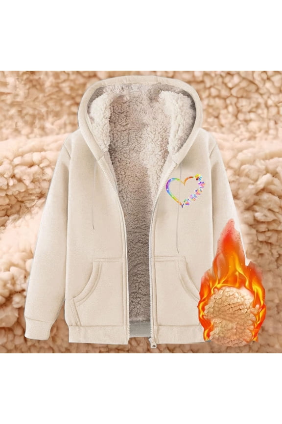 Winter Coats For Women 2025, Warm Plus Size Outerwear, Fleece Lined Hooded Parka, Regular Length Pea Coat, Zipper Front Jacket, Cold Weather Parka, Heavy Duty Winter Coat Beige L