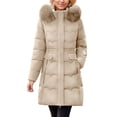 thumbnail image 1 of Winter Coats for Women Longline Quilted Coat With Detachable Hood Winter Warm Thickened Down Alternative Jacket Outerwear For Cold Weather Winter Jackets for Women, 1 of 5