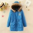 thumbnail image 1 of Winter Coats For Women Plus Size Quilted Down Warm Thicken Hooded Jacket Pocket Zip Padded Outwear Women Winter Coat plus Size 4x Super Warm Winter Jacket Women Women plus Size Coats Girls Zipper, 1 of 3