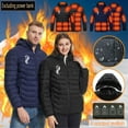 thumbnail image 1 of Winter Coats for Women Puffer Jacket Womens USB Intelligent Constant Temperature Heated Windproof Plus Size Coat For Men And Women Winter 21 Heated Jacket Coat, 1 of 6