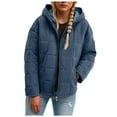 thumbnail image 1 of Winter Coats for Women Style Oversize Zip Up Hooded Long Sleeve Coat With Pockets For Casual Outdoor Wear Comfort And Warmth In Cold Weather Fashion Outerwear Winter Jackets for Women, 1 of 6