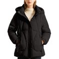 thumbnail image 1 of Winter Coats for Women Stylish Winter Jacket Short Coat With Hood Warm Quilted Outerwear Lightweight Windproof Thermal Insulation For Cold Weather Winter Jackets for Women, 1 of 5