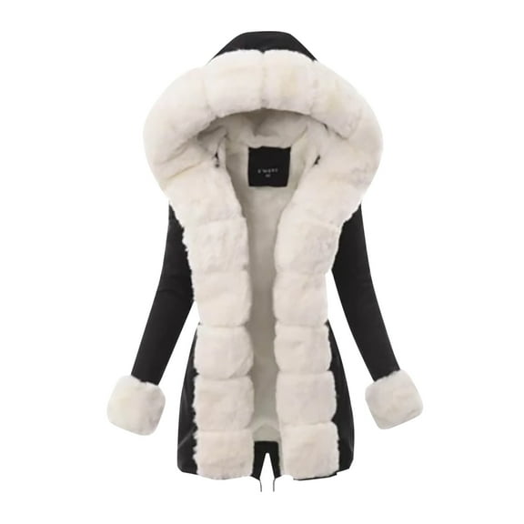 Winter Coats For Women Thick Lined Hood Warm Jacket Trim Jacket Down Coat Overcoat Ladies Coats plus Size for Women Tent Camping Women plus Size Warm Jacket Men Long Rain Jacket Women Womens Long