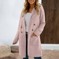 thumbnail image 1 of Winter Coats For Women Thick Wool Trench Coat Long Double Coat Lapel Open Front Jacket With Pockets plus Size Cat for Women Light Jackets for Women plus Size Lightweight Winter Jacket for Women 4x, 1 of 6